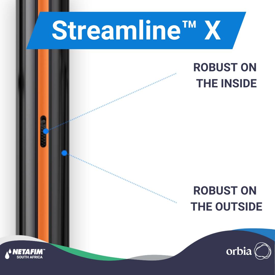 Streamline™ X! 💧 Toughest thin wall dripline ever made 💧Manufactured in South Africa 💧Will help you grow more with less Check it out: bit.ly/3J45nvg . . . #growmorewithless #streamlinex #irrigation #precisionirrigation #netafim #netafimsa #agriculture