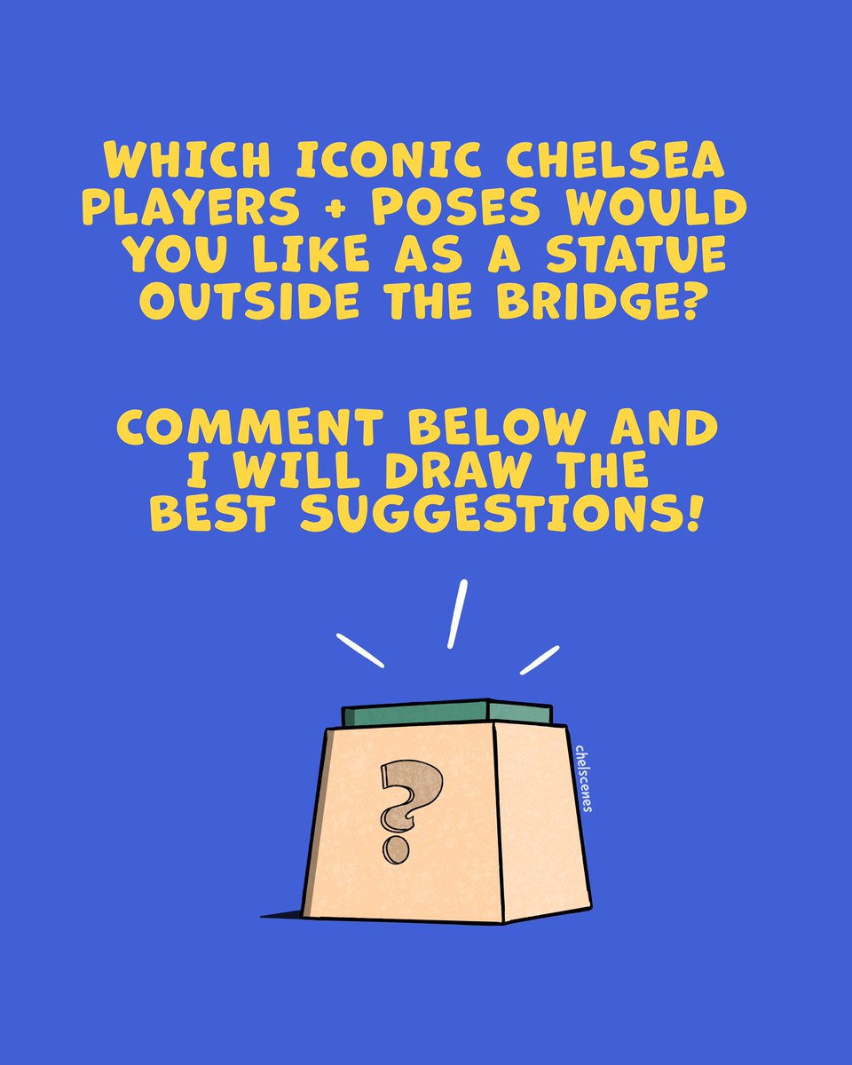 Let's get some Chelsea statues visualised!! 🗿💭