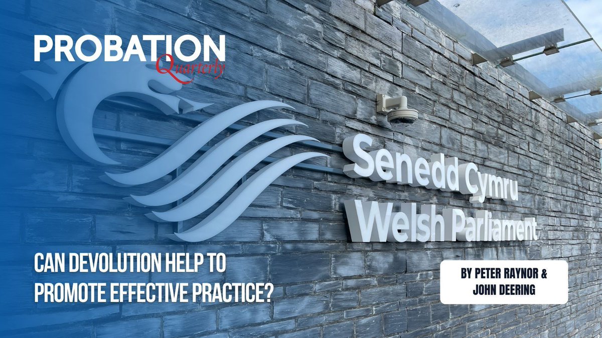 In PQ31, Peter Raynor and John Deering from the Probation Development Group (PDG) of the Wales Centre for Crime and Social Justice, briefly review the current state of effective practice @SwanseaUni @USWCriminology buff.ly/2UHtEg4 #probation