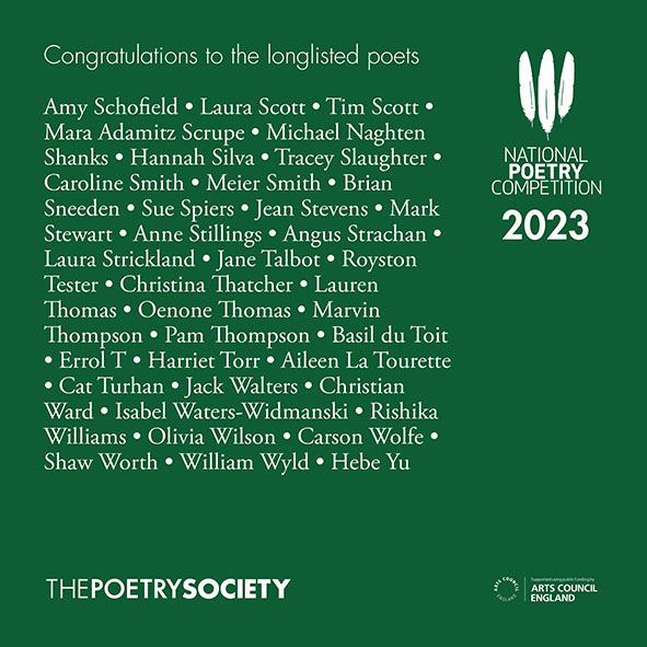 The National Poetry Competition winners will be revealed this evening so stay tuned to The Poetry Society’s social media or head to poetrysociety.org.uk/npc for the announcement. (4/4)