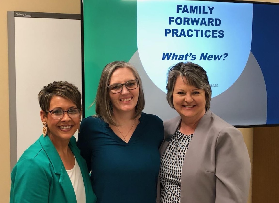 Last week, Stephanie Henry, Thressa Cuin, and KBC Executive Director Brenda Bandy spoke about family forward practices like #PaidLeave with the Southeast Kansas Human Resource Association in Independence, KS. Thanks for having us! @KSSHRM