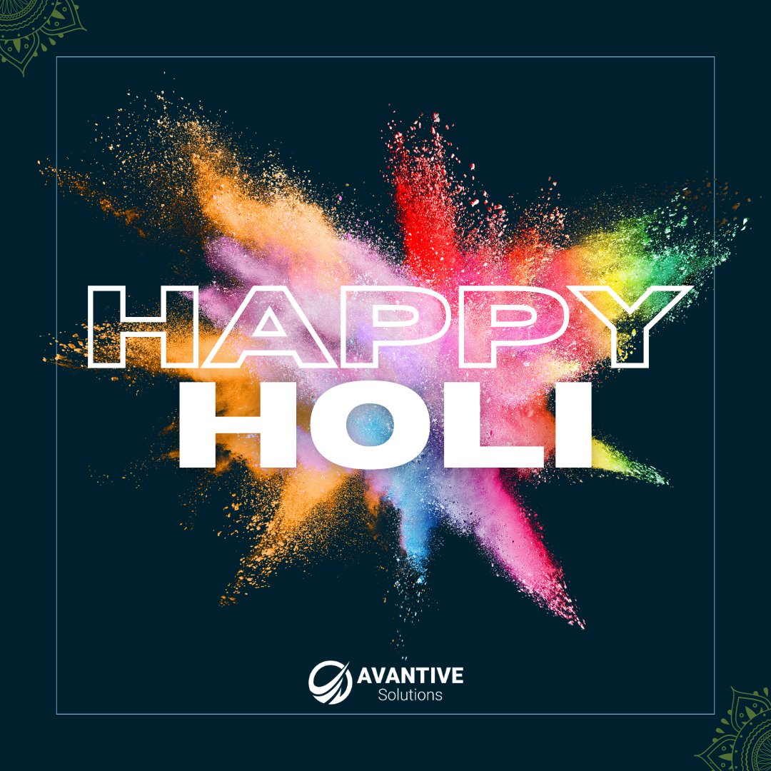 We're wishing everyone a happy Holi!🎉🎨 

Today, as we celebrate the colorful festivities, let's embrace the diversity that powers our creativity and innovation. Here's to a bright and successful year ahead!
