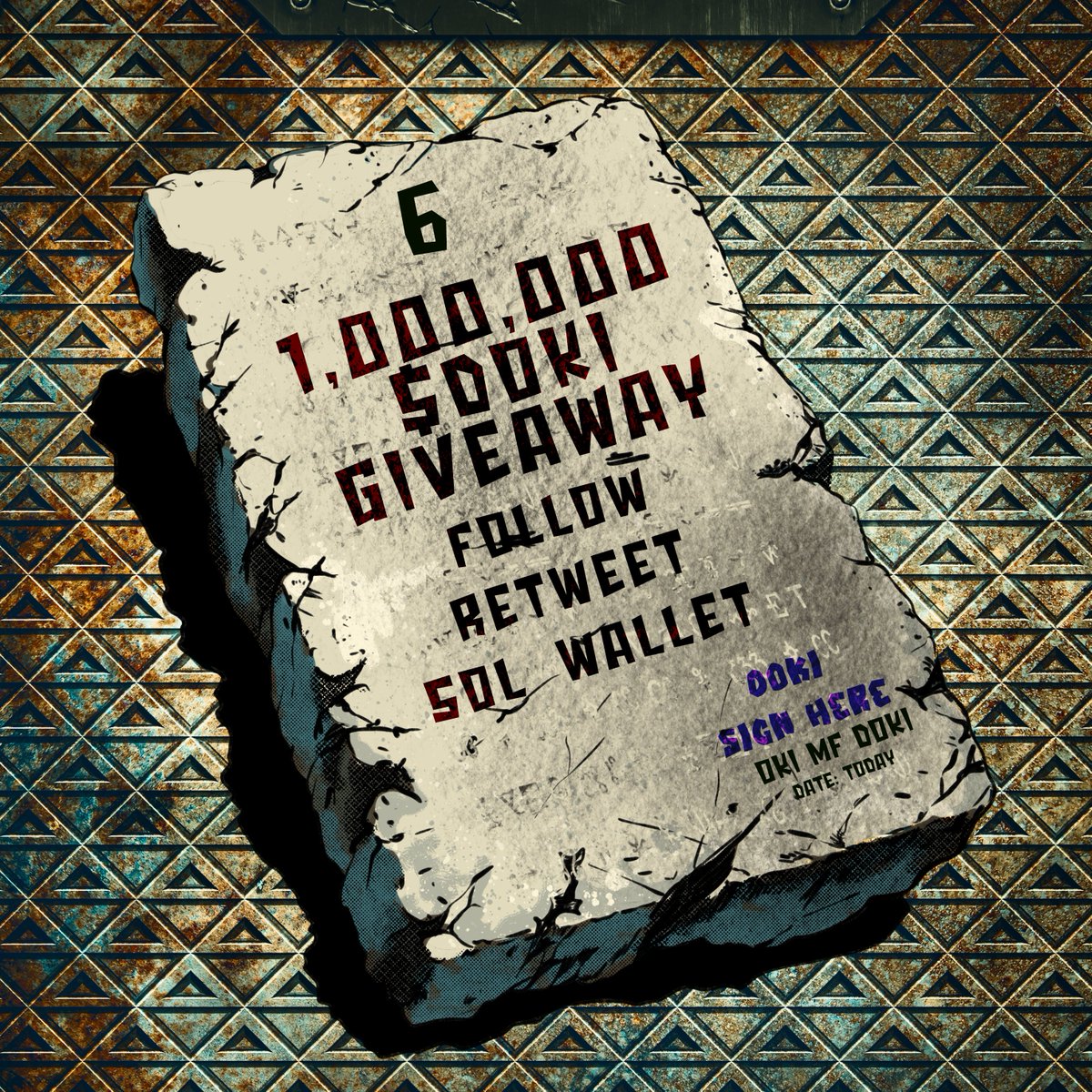 doki_coin's tweet photo. MASSIVE 1,000,000 $DOKI giveaway for SOL 🐉!
1000 Winners
- Follow & Like
- Retweet with Sol wallet
- Tag sol influencers/friends
- Let everyone know DOKI is coming on WED.

MYRK condition 6 - DOKI Complies
