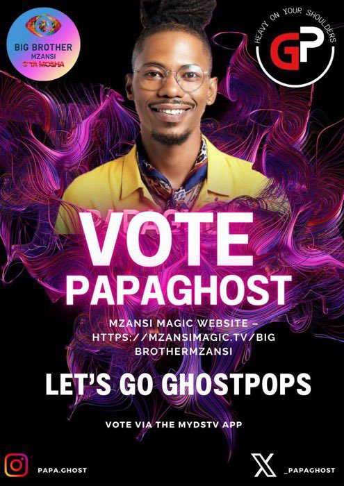To be honest, I like how PapaGhost fan's don't loose hope and are fighting for him, it shows people can write you off but is not over until God says so🙏 am proud of being Ghostnation🙌👏👻👻 #BBMzansi    #PapaGhost Vote PapaGhost..