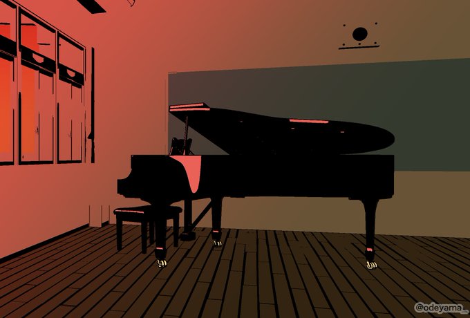 「indoors piano」 illustration images(Latest)