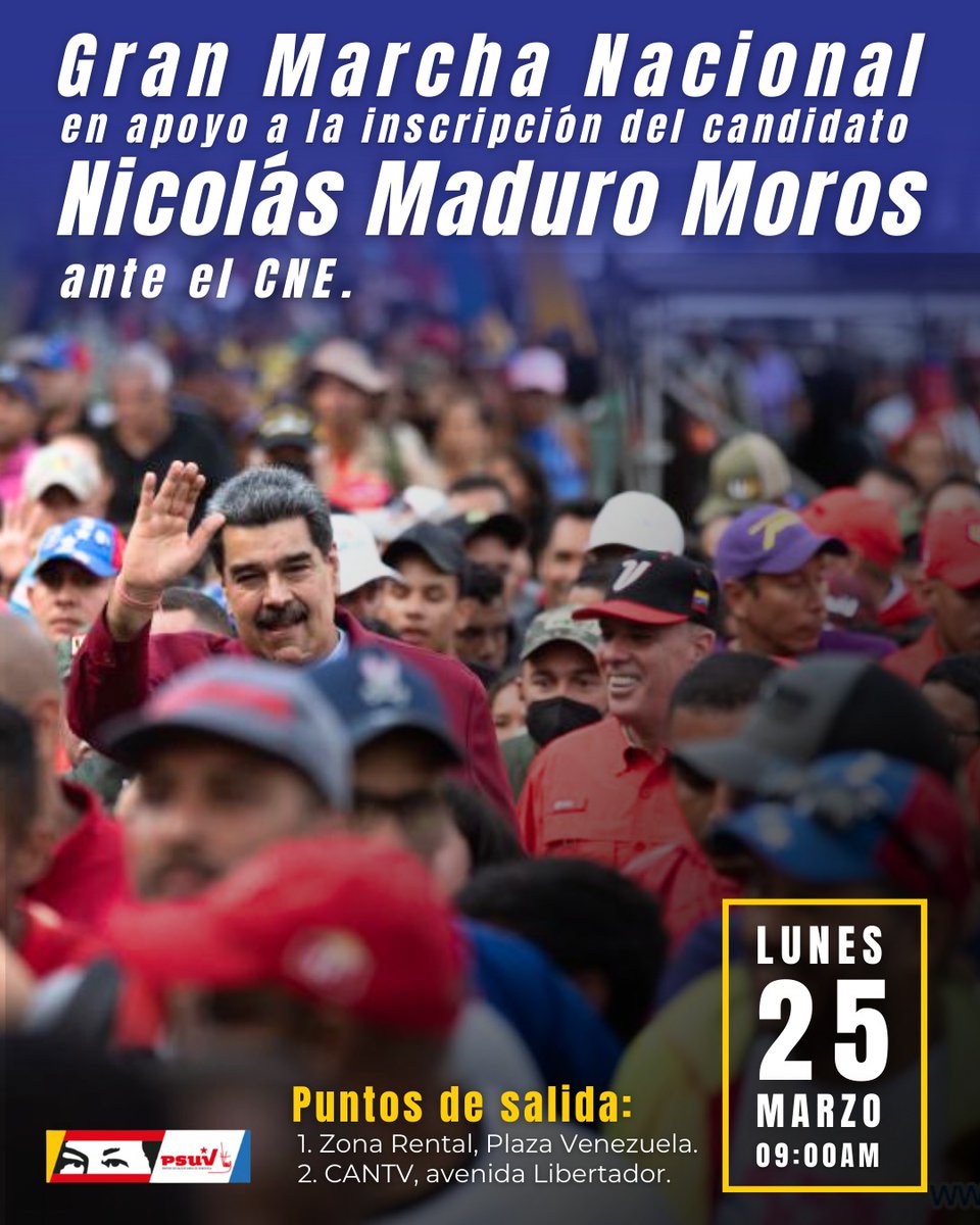 Furia Bolivariana se moviliza a Caracas para acompañar al presidente Maduro

#AmorDeLaPatria
<a href="/NicolasMaduro/">Nicolás Maduro</a> 
<a href="/Gabrielasjr/">Gabriela Jiménez</a> 
<a href="/LaRosaInfoVE/">LaRosaInfoVE</a> 
<a href="/BrigadasCHCH/">Brigadas comunicacionales Hugo Chávez</a>