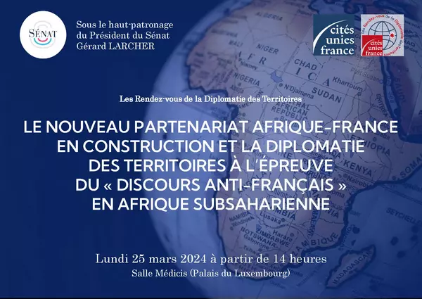 🎥 Ouverture du colloque au Sénat par @Brunobelin, en partenariat avec @CitesUniesFR, sur le nouveau partenariat Afrique-France et la diplomatie des territoires à l'épreuve du discours anti-français en Afrique subsaharienne. Débats à suivre en direct sur le site du Sénat ⤵️