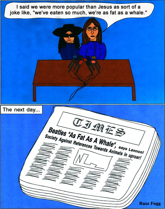 ruzzfugg's tweet photo. Random silliness #1: #Beatles #rocknroll #comedy #news https://t.co/THzYbD1NkE