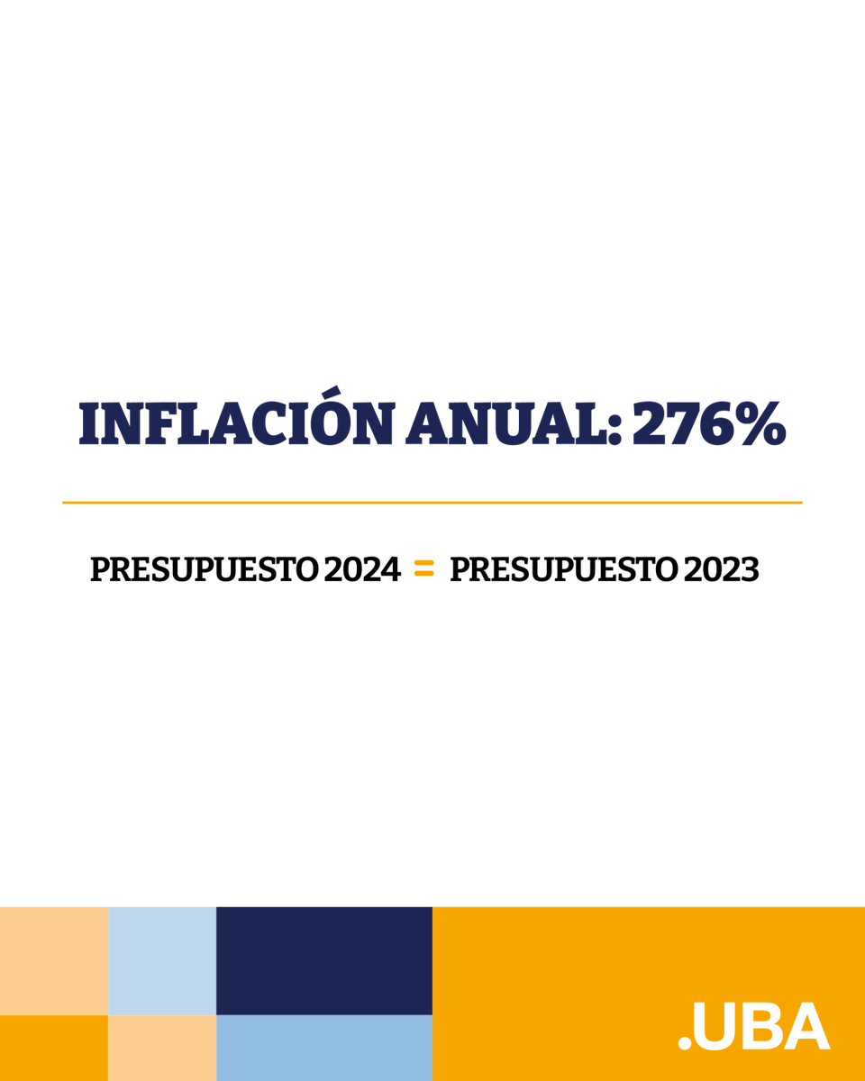 #SomosUBA Te compartimos la realidad sobre la situación presupuestaria que atraviesa la UBA. Necesitamos que te involucres, y estar informado/a es el primer paso.