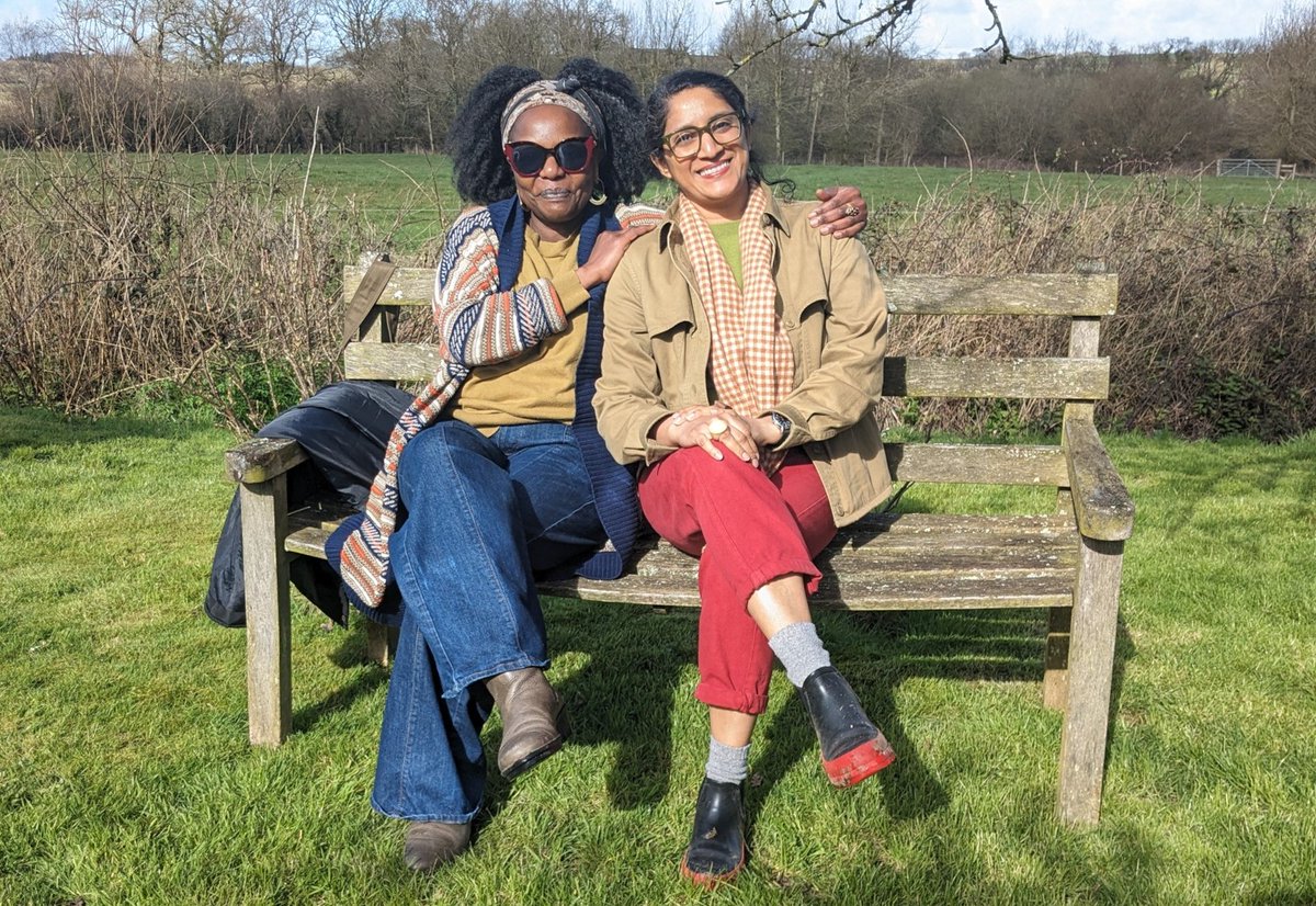 If anyone is going to knock your memoir into shape, it's these two. Huge thanks to Ellah Wakatama and Chitra Ramaswamy, powerhouse tutors and the best company, and to @NoreenMasud for her wonderful reading from A Flat Place (and thoughtful As to our Qs)