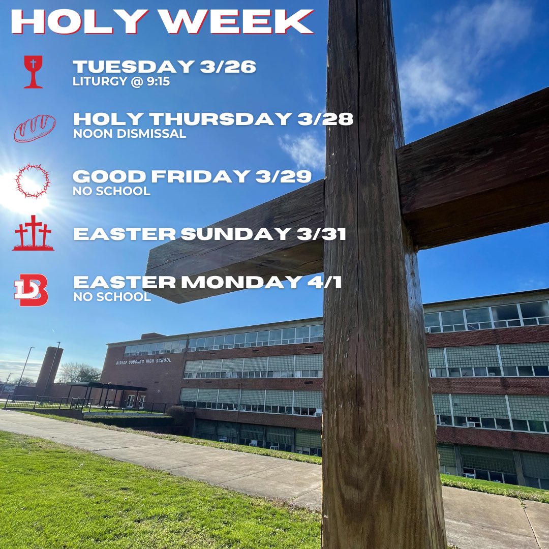 Holy Week Schedule! ✝️🙏🏻