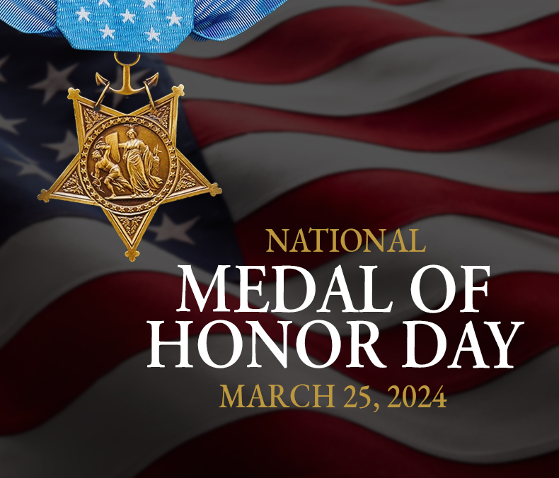 Expressing appreciation to the brave recipients   of the highest honor for their courageous service. Happy National Medal of Honor Day!

#NationalMedalOfHonorDay #HonoringHeroes #Bravery  #HonorAndRespect