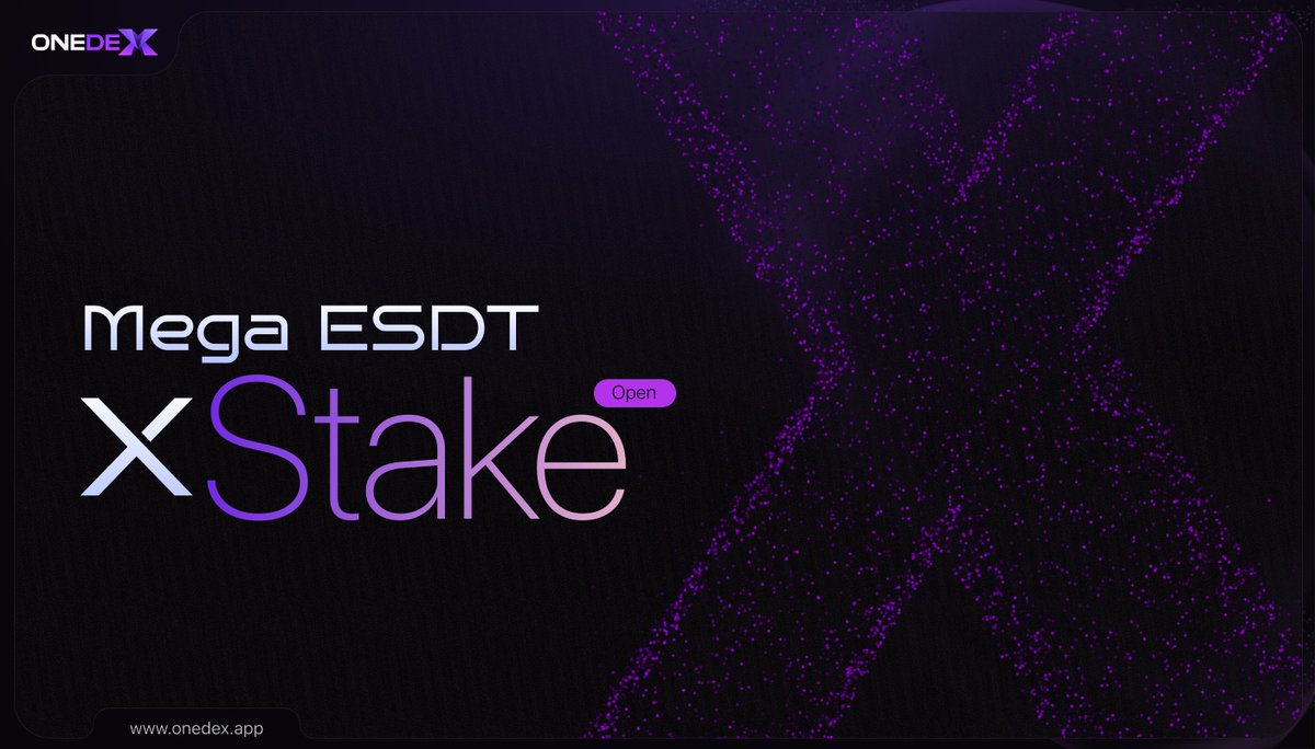 🌐 OneDex Mega ESDT xStake The ESDT Mega xStake is now open!! Almost 20 projects have joined this special community initiative! Create your WSOL/EGLD LP token and stake in xStake to gain a share of the ESDT token projects on offer! ☑️ swap.onedex.app…