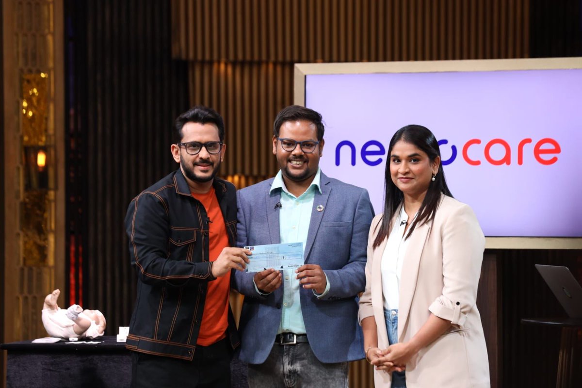 We are so thankful to Shark @amangupta0303 for coming onboard this life-saving journey of Nemocare Wellness impacting newborns 🤩 Our heartfelt gratitude to everyone who has believed in us!🤗 #SharkTankIndiaSeason3 @sharktankindia #SavingLivesAtBirth #RevolutionisingNewbornCare