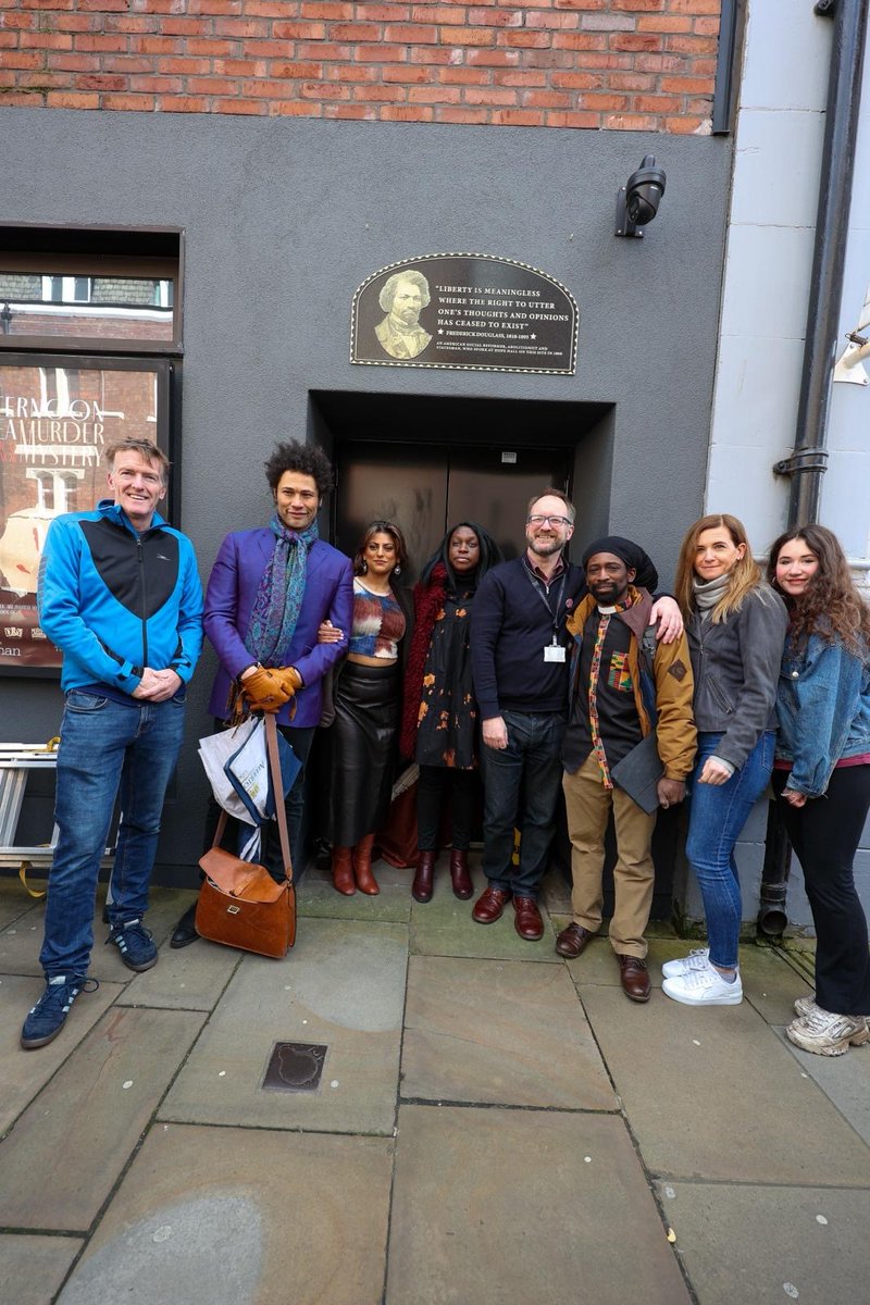 On Saturday the 'Frederick Douglass' plaque was unveiled at @liveveryplay. Dr Wainwright & a select group of history students have been part of the team to choose this special commemorative plaque, and have also been part of subsequent workshops to celebrate and discuss his life.
