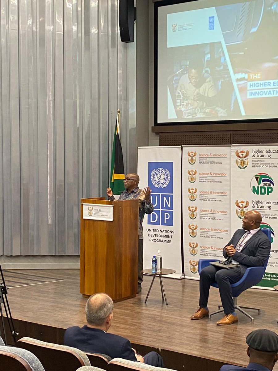 NorAmbSA's tweet photo. Innovation and entrepreneurship  are key to solving youth unemployment, inequality and poverty. The Embassy was honored to take part at the launch of the Higher Education Innovation Fund #HEIF with @UNDPSouthAfrica, @dsigovza and 🇿🇦Minister @DrBladeNzimande. https://t.co/mrMkQctsTB