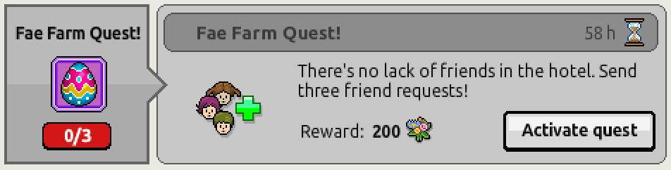 💐 Earn seasonal currency in #Habbo!

Heyyyy all we just activated the first set of Farmstead Florist set quests. Open the Quests window and activate the current Quest, then earn yourself some Flowers! 💐

More info here: x.com/Habbo/status/1…