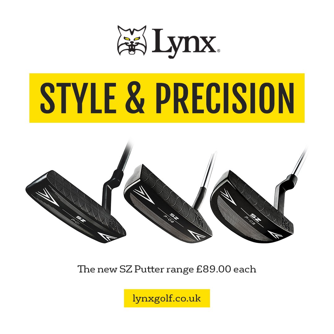 Ready to putt like a pro on the green?⛳️🤩 Look no further than the SZ putter range by Lynx!😎 With three stylish options - two blades and a semi-mallet - you can choose the perfect match for your game. Get your putter today for only £89 each at lynxgolf.co.uk!