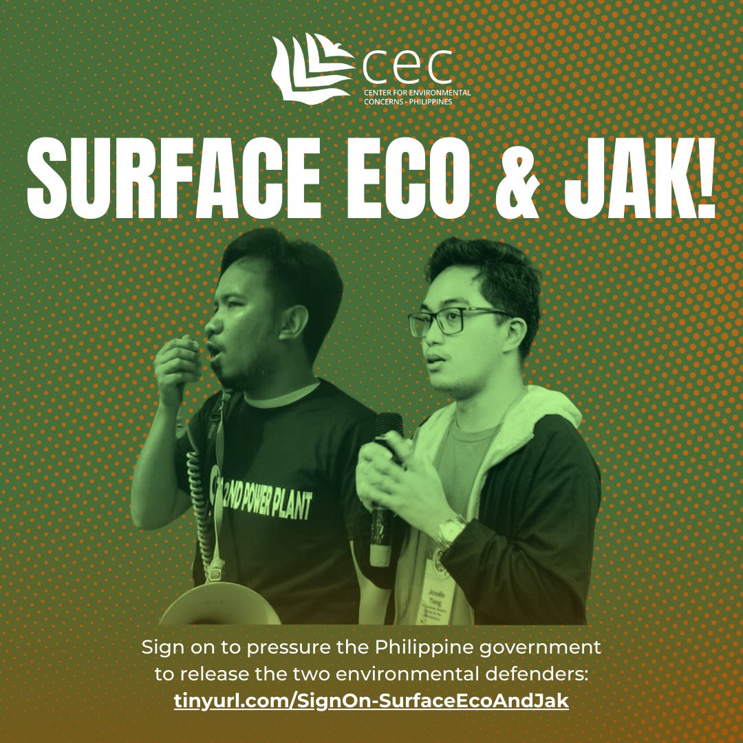 [SIGN-ON STATEMENT] Two of our fellow environmental defenders, Eco Dangla III and Jak Tiong were abducted in Brgy. Polo in San Carlos City, Pangasinan. They are the founders of the Pangasinan People's Strike for the Environment (PPSE), established in 2021.