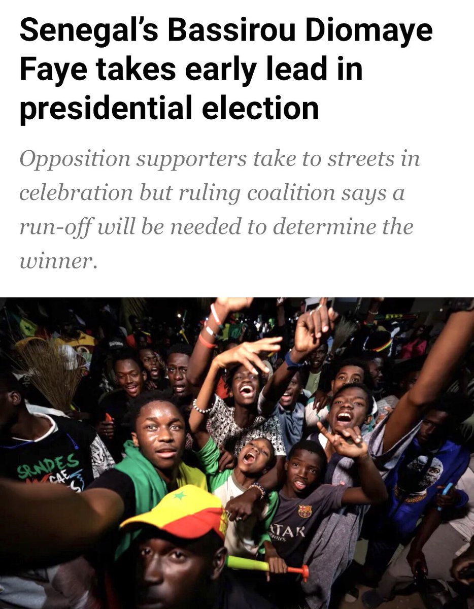 Senegal on the brink of successfully turning President Macky Sall’s table! Leading (Opposition) candidate, Faye, and Ousmane Sonko (who was blocked from contesting) were released from prison only 10 days to election! Senegalese successfully fought of Sall from extending his