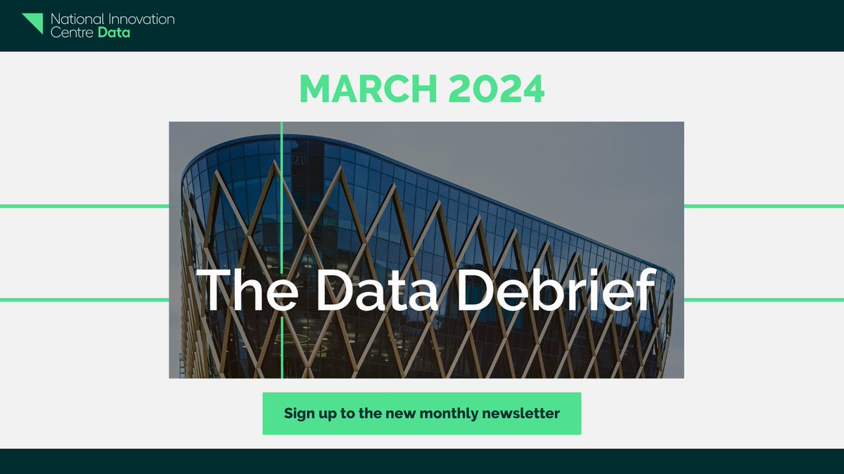 📣 The third edition of our monthly newsletter, 'The Data Debrief' is out today! Sign up to our exclusive #data and #AI newsletter today, to stay in the know ➡️ bit.ly/3SCm3xh