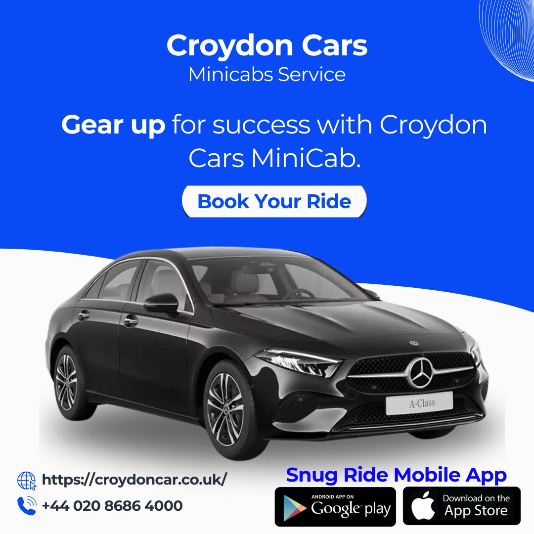 Kickstart your week with Monday momentum! Gear up for success with Croydon Cars MiniCab.
Book Now: croydoncar.co.uk
Call Now: +442086864000
Download The Sung Ride App
#MondayMotivation #Croydon #LocalCabService #Coulsdon #CoulsdonTaxi #Shirley #ShirleyTaxi