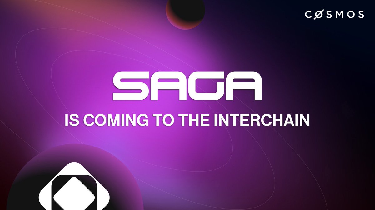 cosmos's tweet image. 1/ @Sagaxyz__ is coming to the interchain!

Saga allows developers to automatically spin up parallelized &amp;amp; interoperable dedicated chains that elastically scale with their Web3 application needs.