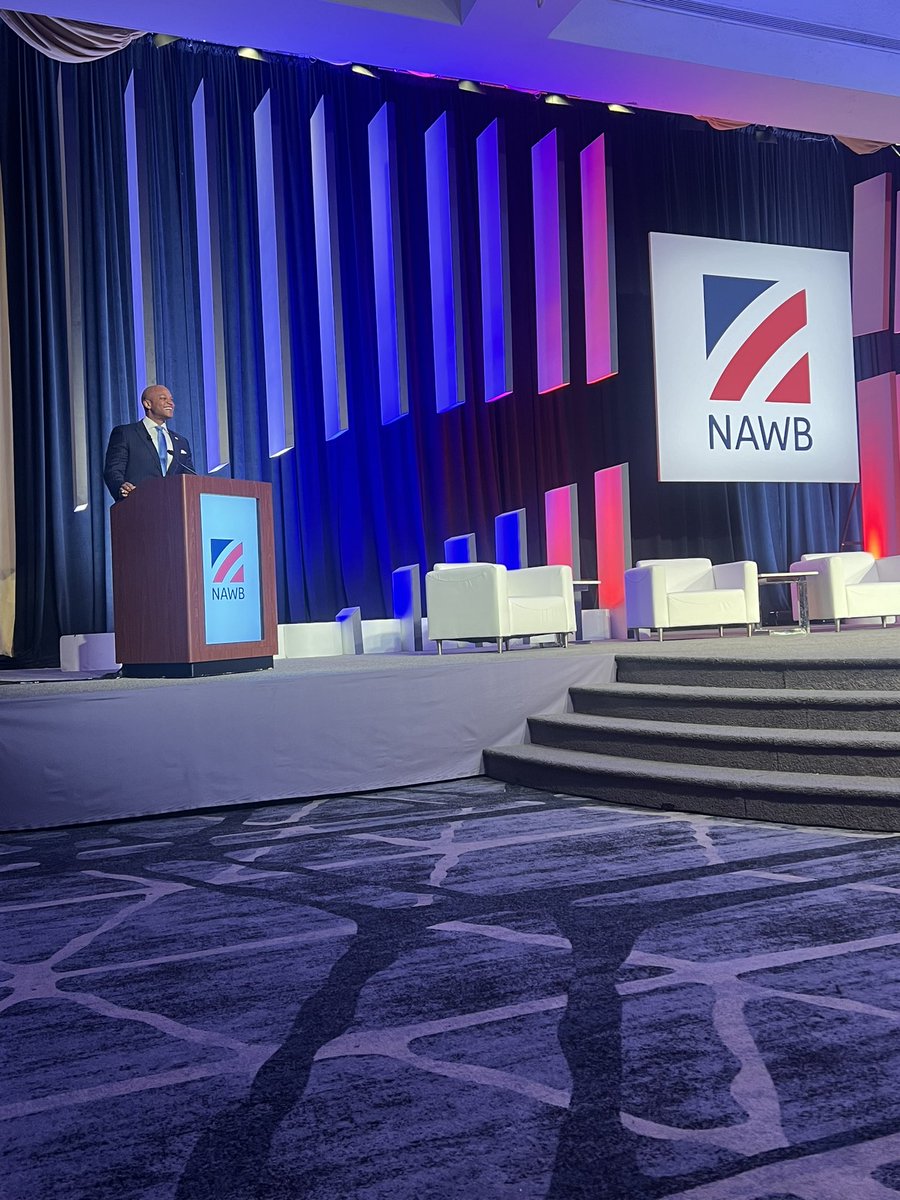 💭#NAWBForum24 Quote💭 “Our state is being aggressive, being creative, working in partnership, and making sure our people have a pathway to economic success. And let me tell you: its working”- @GovWesMoore