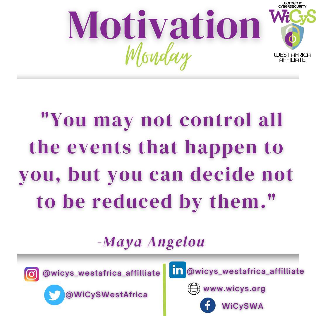 A powerful reminder to stay strong 💪 

#womenincybersecurity 
#wicys 
#wicyswestafrica 
#cybersecurity 
#informationsecurity