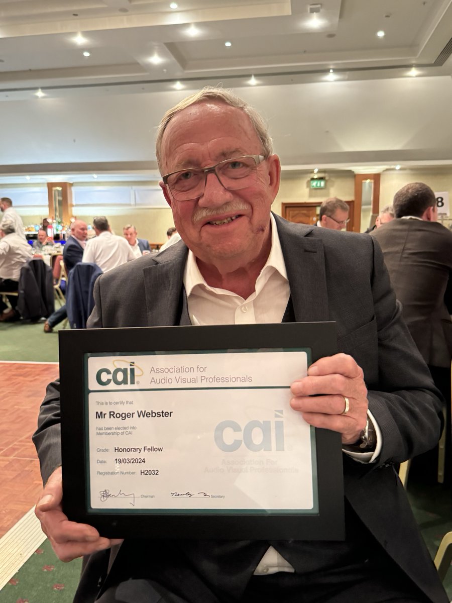 Webro is proud to announce that our founder and former MD Roger Webster has been given a Lifetime Achievement Award from the CAI, in recognition of his outstanding contribution to the Cable Industry. Many congratulations to Roger on being celebrated for his exemplary service.