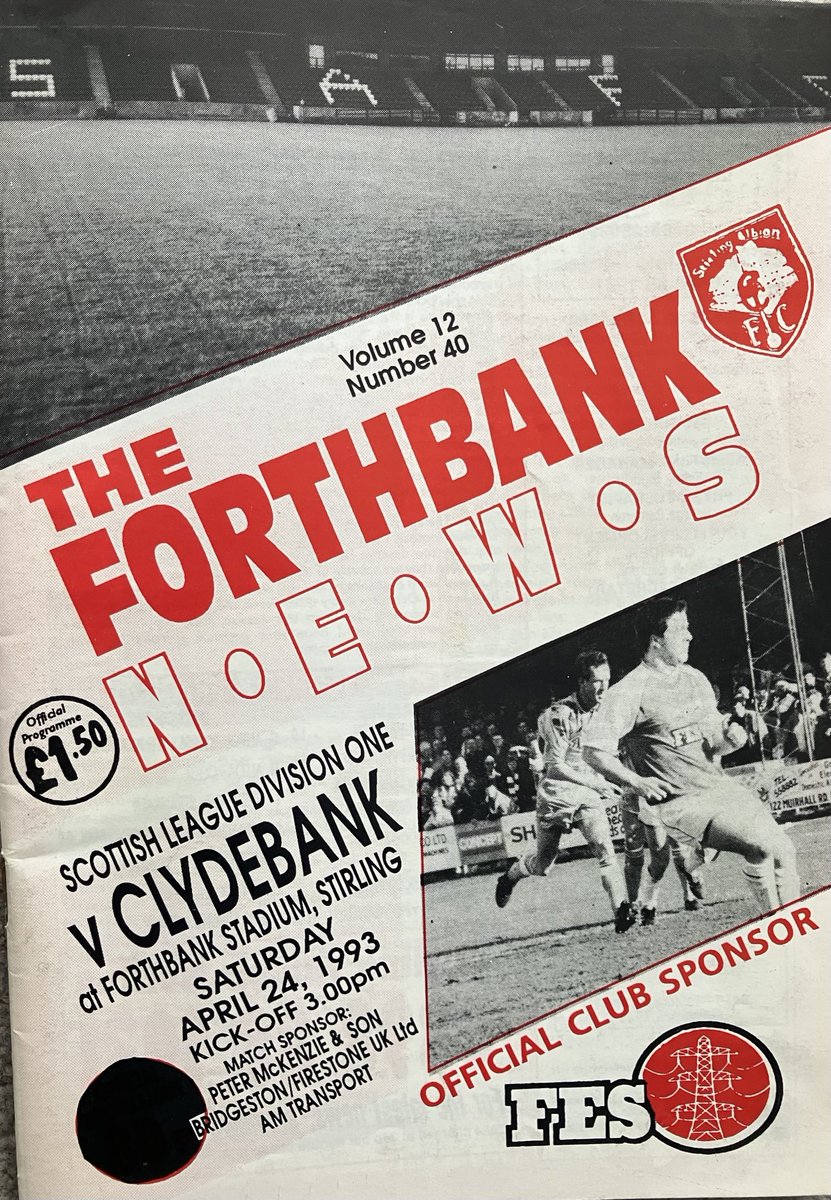 Going through my old football programmes and came across this from the opening fixture at the new Forthbank Stadium ⁦@Stirling_Albion⁩