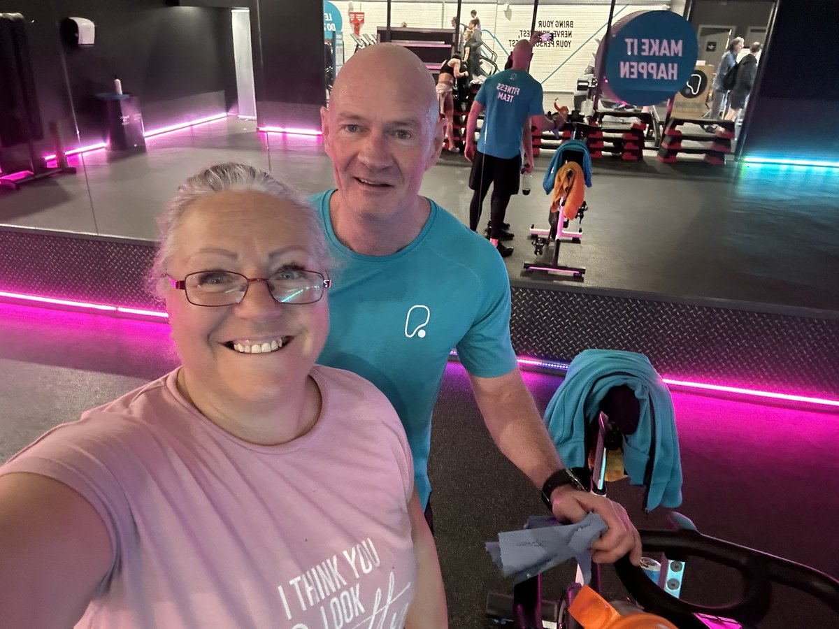 A big thank you to jonathon today @puregymfolkestone great spin class music was very motivating xx @PureGym