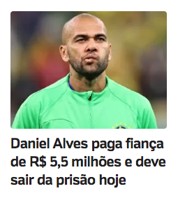 fabiombarreto's tweet photo. Hoje é o #DiaDaVergonha.
A liberdade é provisória, ok (legalmente). 
E sabe para quem vai a fiança de 1 milhão de euros? Para a corte, não para a vítima. 
Lugar de #estuprador é na cadeia. Ponto.
#DanielAlves https://t.co/Qq2elgfOjb