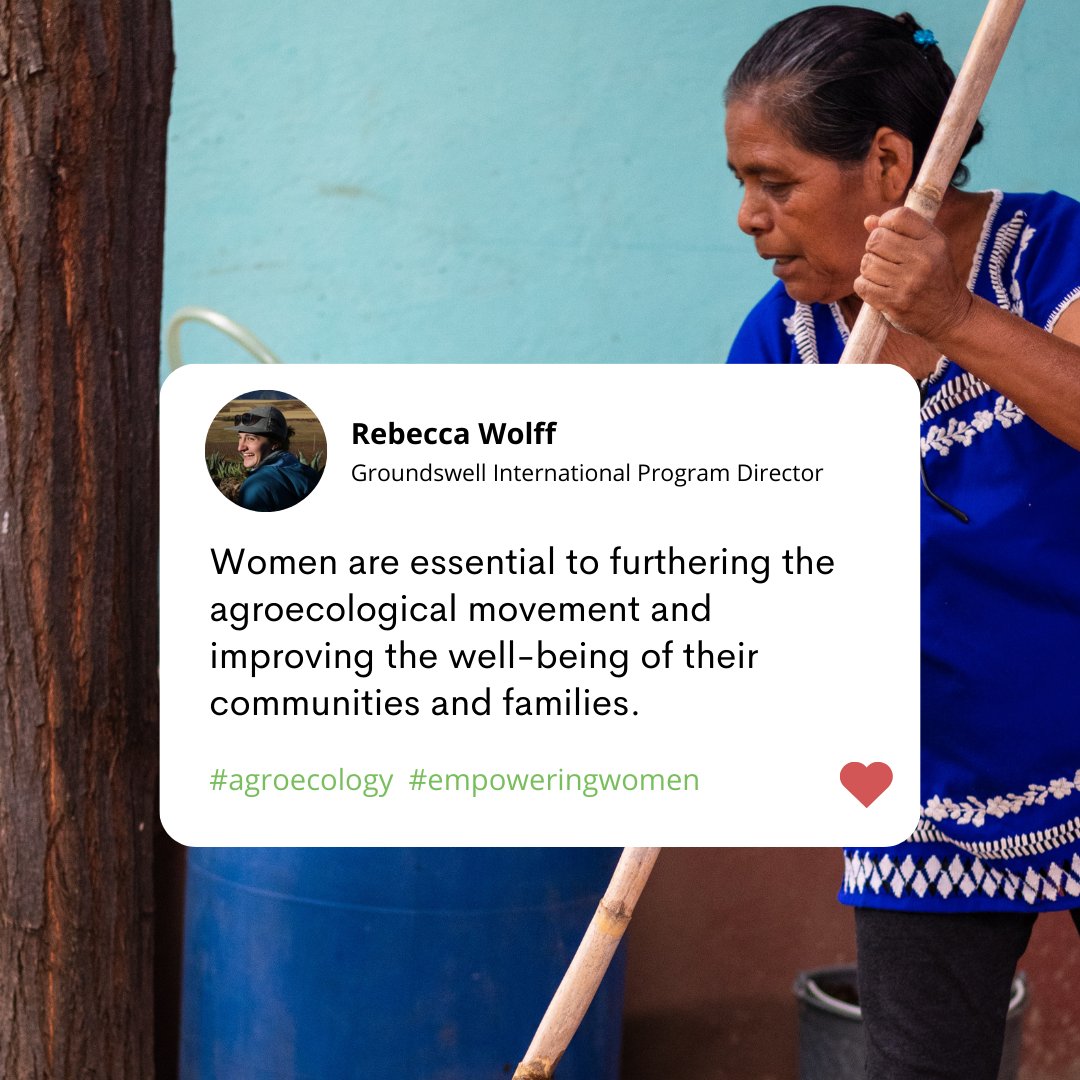Our partnership with 14 grassroots NGOs in 11 countries empowers women through #agroecology. Through sustainable practices and community initiatives, we uplift women as change agents and amplify their voices! #empowerwomen