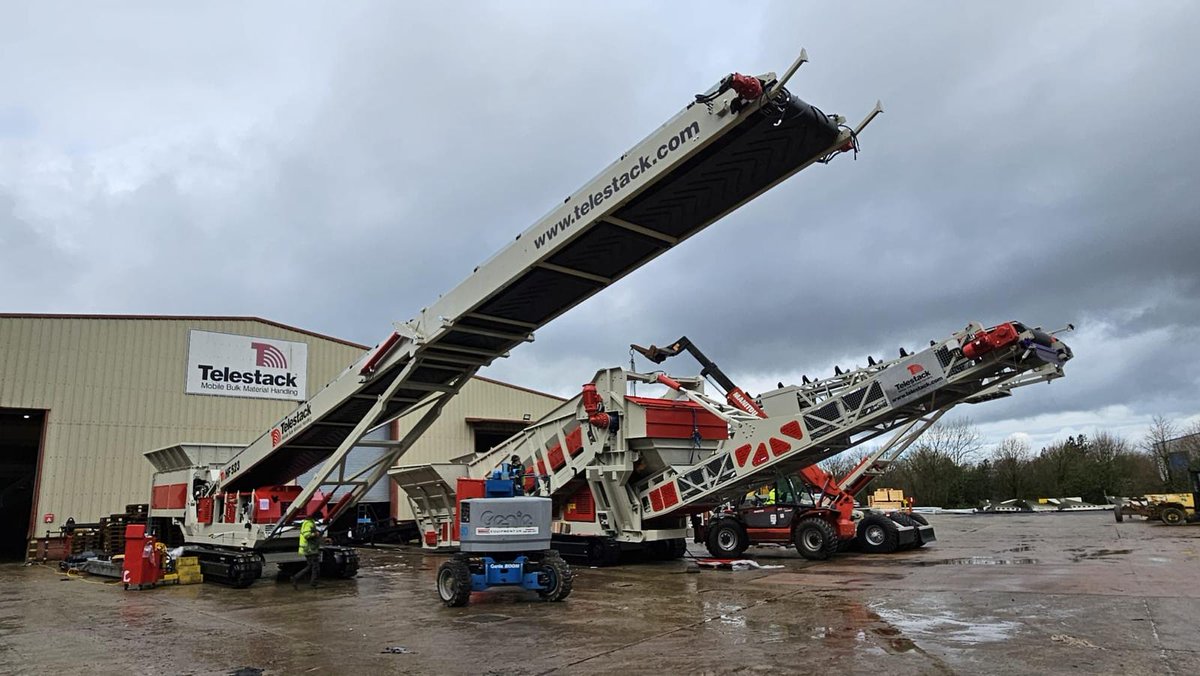 Following a recent Factory Acceptance visit to our valued partners @telestack in Ireland, our customer A&D Transport, who have invested in a Telestack HF 523 Revolution Mobile Shiploader for INEOS are pleased to announce it’s now on its way to the UK #Telestack #cooperhandling