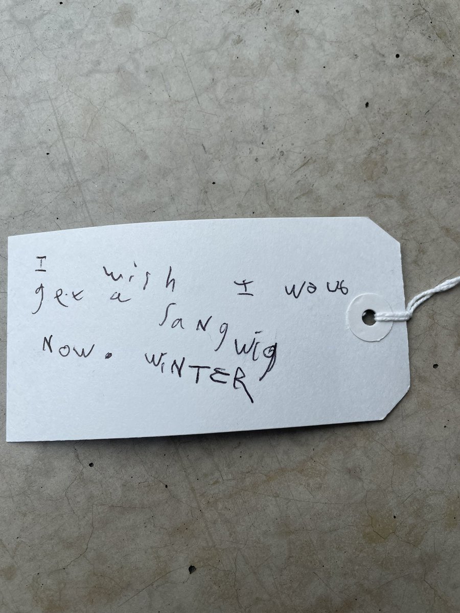 Much to recommend at the Yoko Ono exhibition, although my seven year old embraced the concept of the Wishing Tree a little too literally… ‘I wish I would get a sandwich NOW.’