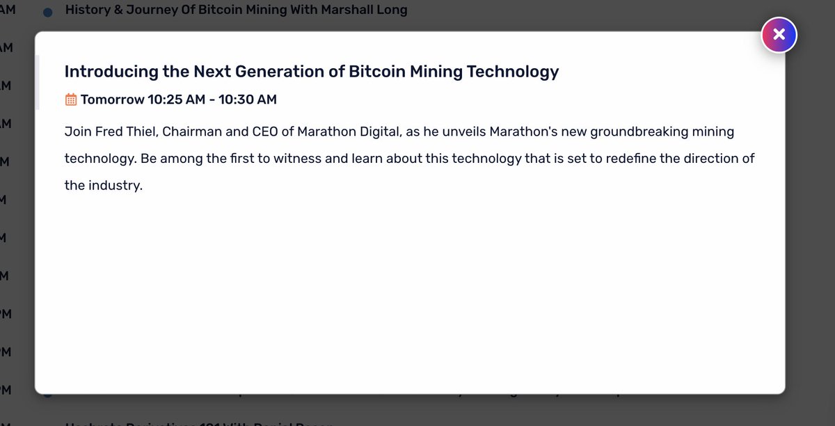 CK_Cryptoklepto's tweet photo. Empower Conference kicks off tomorrow and $MARA CEO @fgthiel is one of the speakers
Looks like Fred will be enlightening folks on the innovative #MARA Tech Stack
$BTC #BTC #Bitcoin
#MARAPOOL #SLIPSTREAM #ANDURO #AURADINE #2PIC #MARAFW #LFG #HEAT
Link: https://t.co/ffz3aIvYHh https://t.co/XqnGKPZrLY