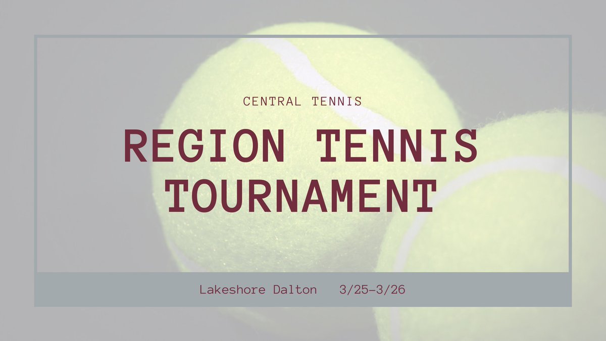 Wishing Central Tennis the best of luck today as they compete in the Region Tennis Tournament! #lionstrong