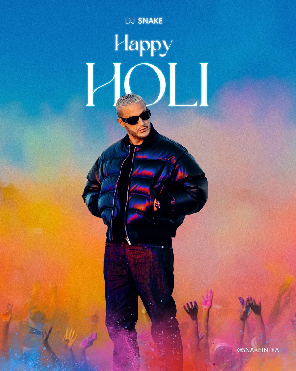 Happy Holi 🧡💚💙💛🩵💜 <a href="/djsnake/">DJ SNAKE</a>