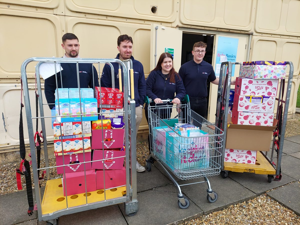 Today <a href="/TaylorWoodrow1/">Taylor Woodrow</a>  made a return visit, this time to drop off LOADS of Easter Eggs which will be given out to local families, thank you so much for your kindness and generosity ❤️❤️🙏🏻🙏🏻