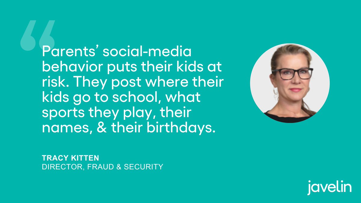 Children are particularly vulnerable to identity theft. Javelin's Tracy Kitten says parents should recognize what information they share about their children on social media in The Wall Street Journal. Read the article: lnkd.in/eETh9DvR