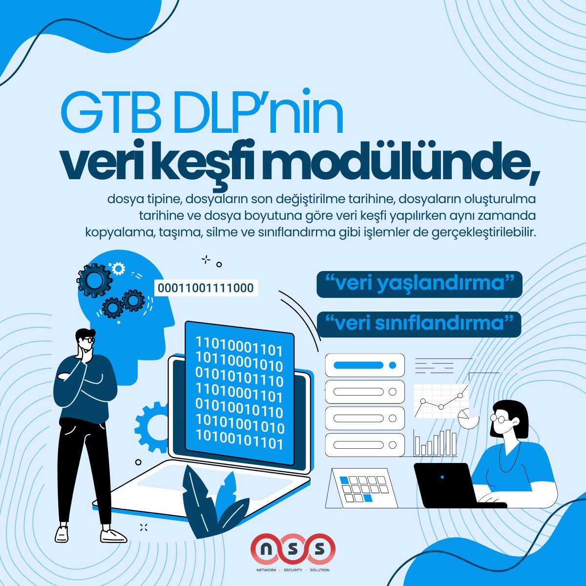 DLP &amp; Sınıflandırma çözümümüz ve tüm modülleri hakkında ayrıntılı bilgi almak için bizimle iletişime geçebilirsiniz.

nss.com.tr
sales@nss.com.tr

 #gtb #dlp  #verisınıflandırma #verikaybıönleme #inspector #verikeşfi #ediscovery #veriyaşlandırma