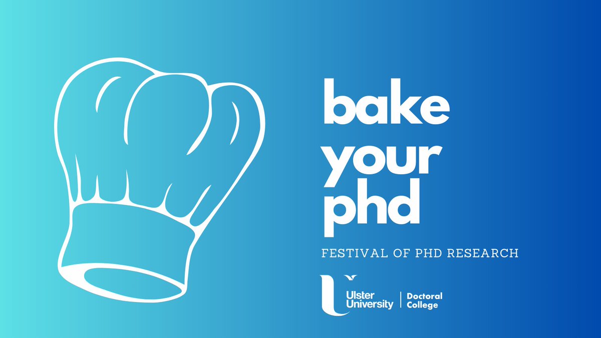 'Bake Your PhD' 2024 competition at the Festival of PhD Research, 9 May - time to sign up to take part!

forms.office.com/e/SX6uvjBg7x