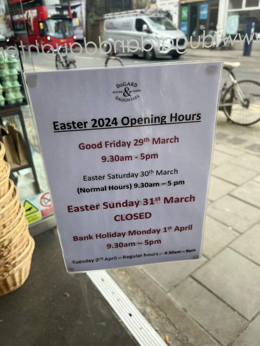 Both shops this week….. #hernehill #earlsfield #Easter