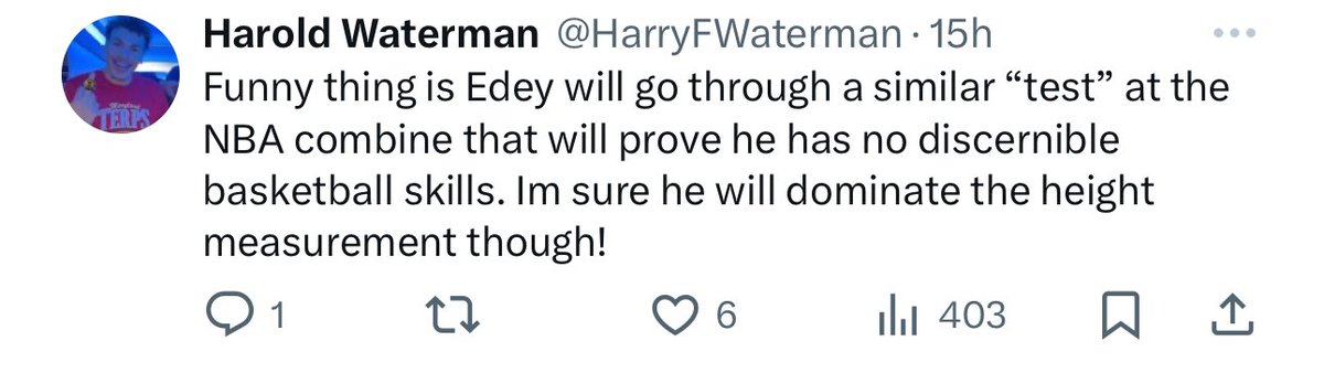 It takes a special kind of person …

to see the video of Matt Painter on people saying “he’s just tall” being moronic fools who should be suspended from Twitter so they have to go to meet up at the local Walmart to say things that don’t make any sense, 

and *go into the replies