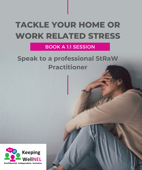 It's Monday &amp; we are here to listen. 

Whether you are facing stress at work or home this week - let's talk! Our Wellbeing Advisors offer 1:1 StRaW interventions to help you manage your stress. 

Find out more about our confidential support. keepingwellnel.nhs.uk/resources/well…
