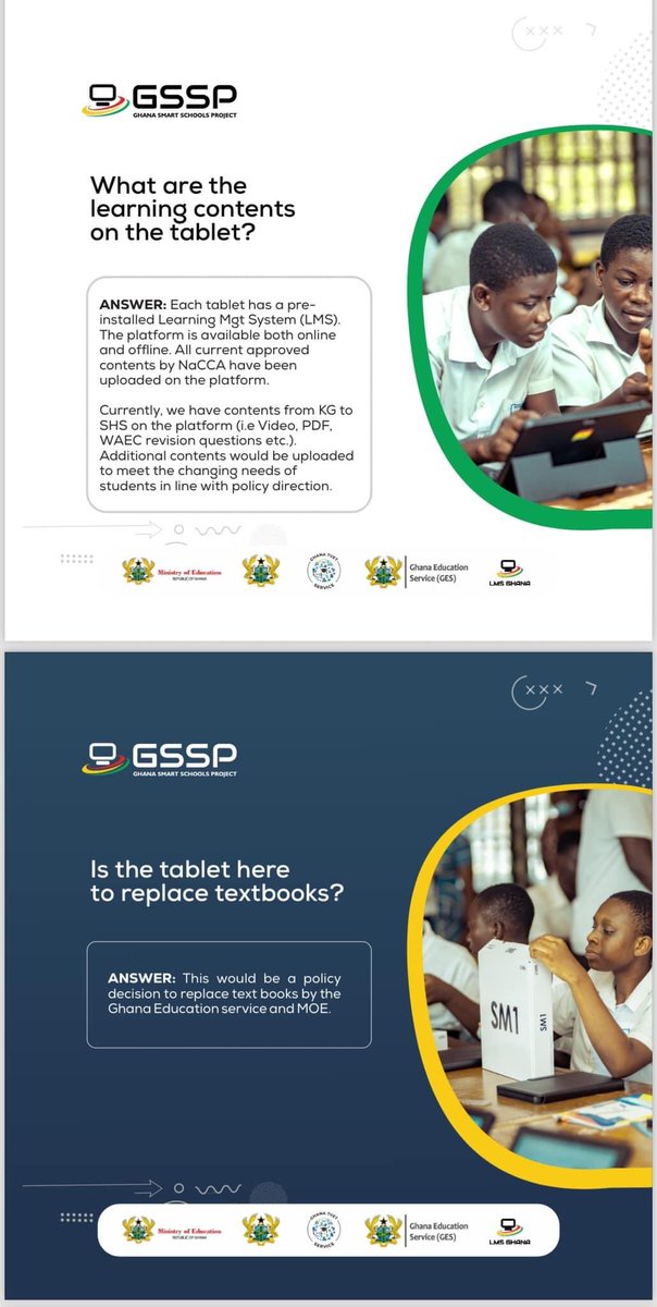 patriottvgh's tweet image. All you need to know about the 1 Student 1 Tablet Initiative under the Ghana Smart Schools Project (GSSP)

#BoldSolutionsForTheFuture 
#Bawumia2024