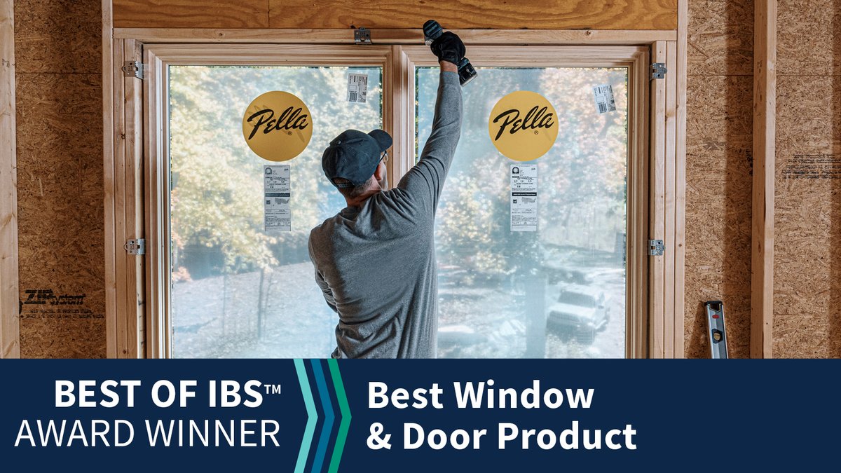 It’s a window installation system that revolutionizes how builders install interior windows, the #IBS2024 winner of the Best of IBS™ Award for Best Window and Door Product #OnlyAtIBS, <a href="/Pella_News/">Pella</a> Pella Steady Set Interior Installation System. Learn more ow.ly/ZNea50QYT0k