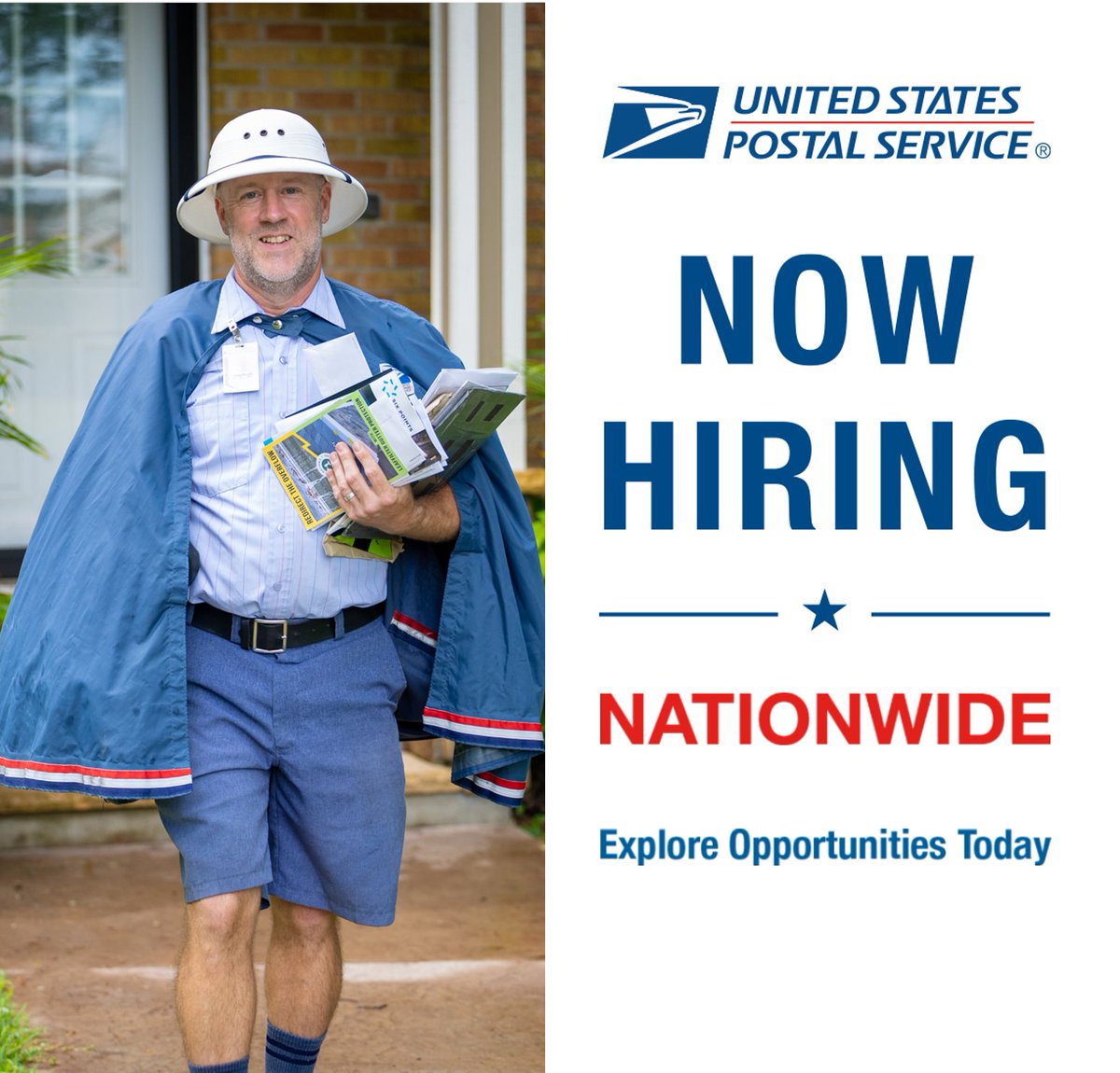 USPS's tweet image. The United States Postal Service is actively recruiting for many positions that may be perfect for you. Whether full time, part time or seasonal positions, we have options available: b.link/usps-careers

And for tips on where and how to apply: b.link/applyforauspsj…