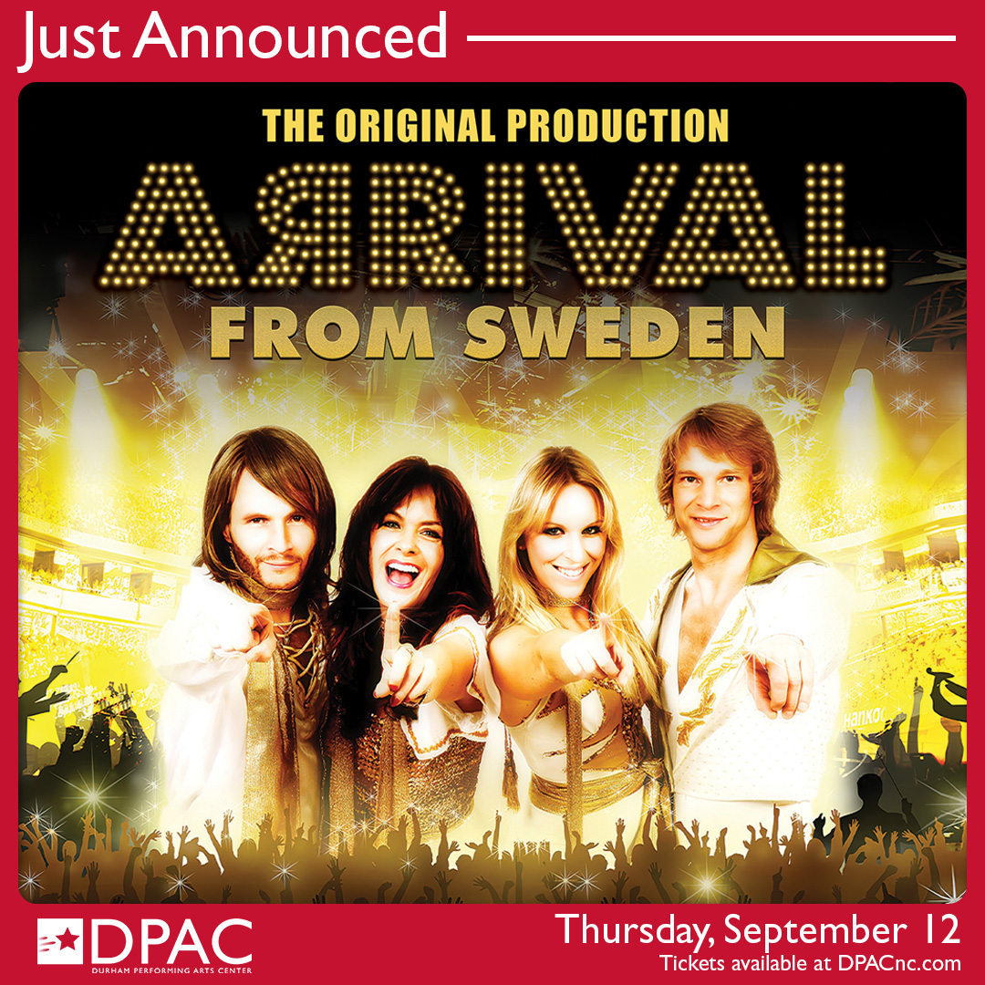 🚨 Just Announced 🚨 The world's greatest ABBA Tribute show and always a fan favorite returns to DPAC on September 12th. 🕺 Great seats on sale Friday at 10:00 AM at DPACnc.com